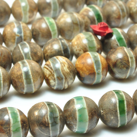 YesBeads Tibetan Agate smooth star ring loose beads gemstone wholesale jewelry making bracelet stuff