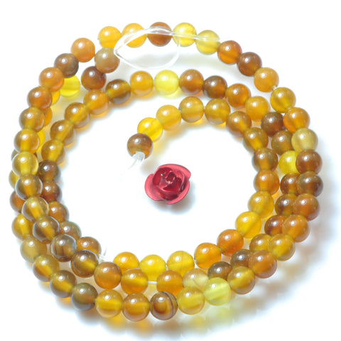 YesBeads Natural Rainbow Agate Smooth round beads gemstone wholesale jewelry making beading stuff stone