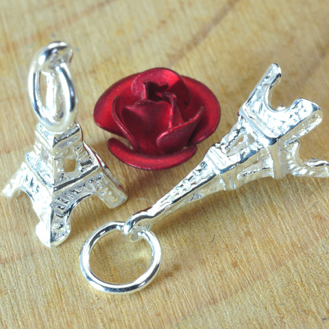 925 sterling silver the Eiffel tower charm Paris' tower pendant charms wholesale jewelry findings