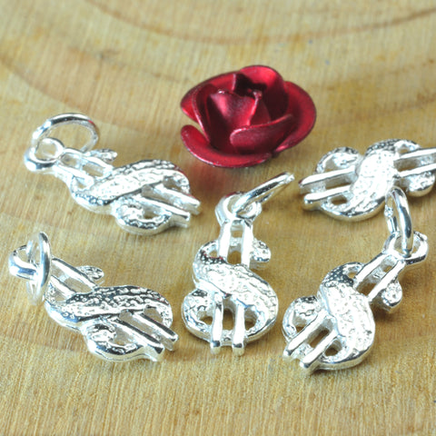 YesBeads 925 sterling silver US dollar symbol charm pendant beads wholesale jewelry findings