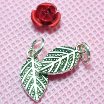 YesBeads 925 sterling silver vintage leaf charms pendant beads wholesale jewelry findings supplies