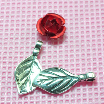 YesBeads 925 sterling silver vintage leaf charms pendant beads wholesale jewelry findings supplies
