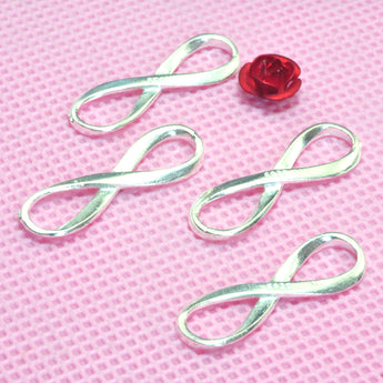 YesBeads 925 Sterling silver infinity charm infinite love link connector beads wholesale findings jewelry