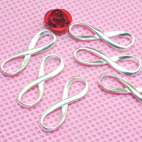 YesBeads 925 Sterling silver infinity charm infinite love link connector beads wholesale findings jewelry