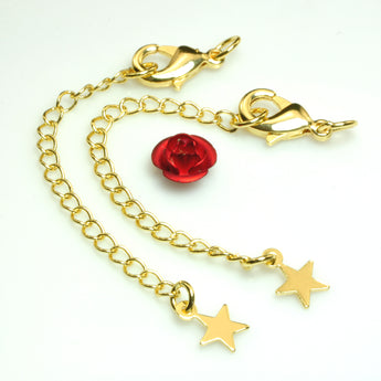 YesBeads Gold plated extender chain with lobster clasp copper adjustable chain wholesale findings