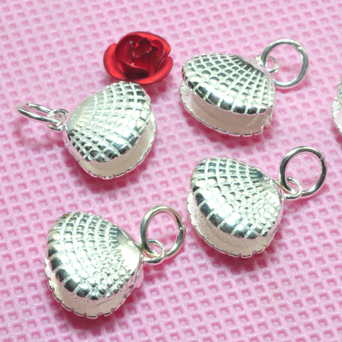 YesBeads 925 sterling silve scallop shell charms pendant beads wholesale jewelry findings supplies
