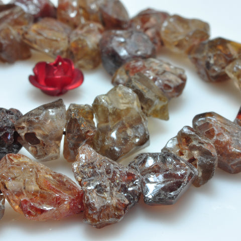 YesBeads natural raw Zircon rough chip loose beads whoelsale zirconia gemstone 5-10mm