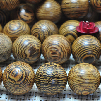 Wenge Wood buddha mala smooth round loose beads wholesale gemstone jewelry making bracelet necklace diy