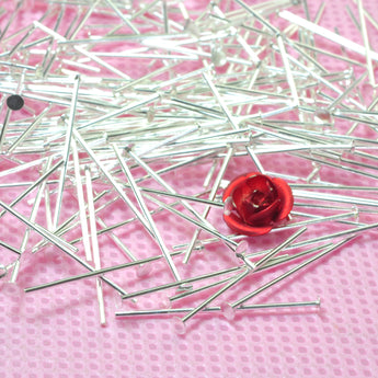 YesBeads 925 sterling silver headpins smooth head pins wire for earrings jewelry findings wholesale