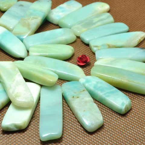 YesBeads natural Amazonite dagger gemstone smooth slabs slices beads gemstone 15"