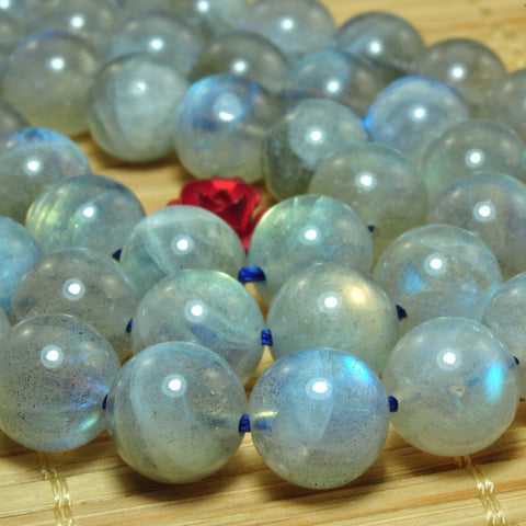 Natural Labradorite A grade smooth loose round beads gemstone wholesale jewelry making
