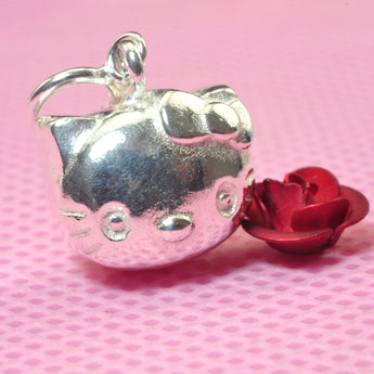 YesBeads 925 sterling silver Hello Kitty lucky cat charms pendant beads wholesale jewelry findings supplies