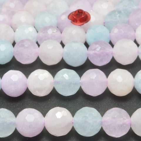 Natural Mixed color Crystal mini faceted round beads loose gemstone wholesale jewelry making bracelet diy stuff