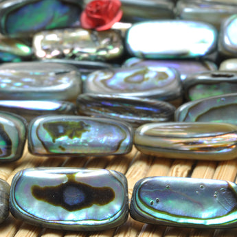 YesBeads Abalone Shell irregular nugget loose beads wholesale gemstone jewelry 15"