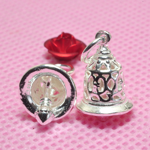 YesBeads 925 sterling silver Christmas bell charms pendant beads wholesale jewelry findings