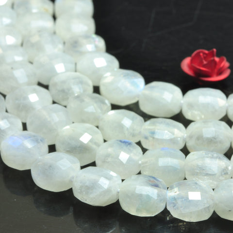 YesBeads natural rainbow Moonstone A grade gemstone micro faceted coin loose beads wholesale jewelry making 15"