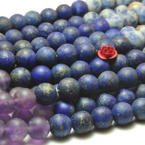 YesBeads Natural 7 Chakra stones matte round beads wholesale mix gemstones jewelry 6mm-10mm 15"