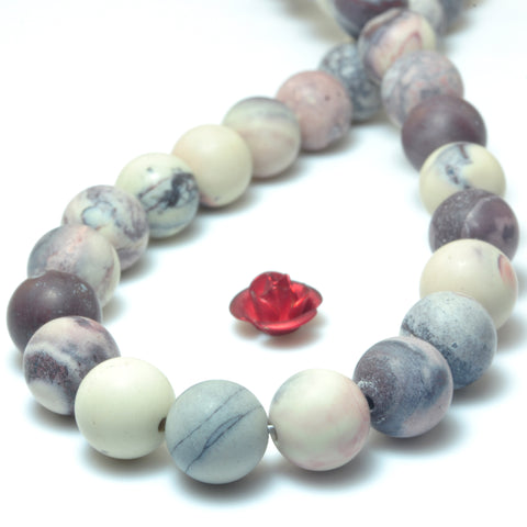 Natural Porcelain Jasper matte round beads wholesale gemstone jewelry making bracelet necklace diy