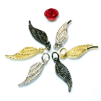 YesBeads Wing charms electroplated copper spacer Angel's wings pendant beads wholesale findings
