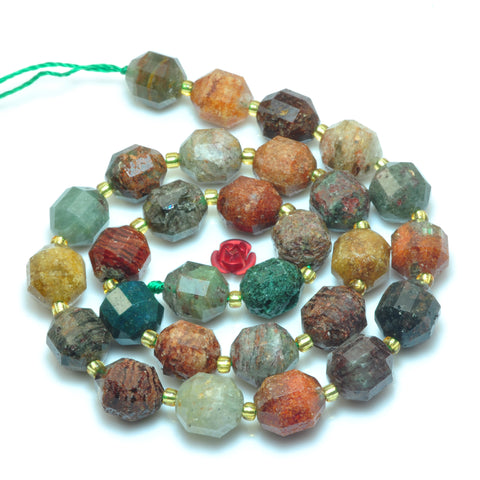 YesBeads Natural Phantom Quartz faceted double terminated point beads wholesale mix gemstone jewelry making 15"