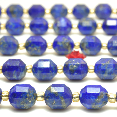 YesBeads Natural Lapis Lazuli faceted double terminated point beads wholesale jewelry  making 15"