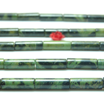 YesBeads Natural Kambaba Jasper smooth tube beads wholesale gemstone jewelry making 4x13mm 15''