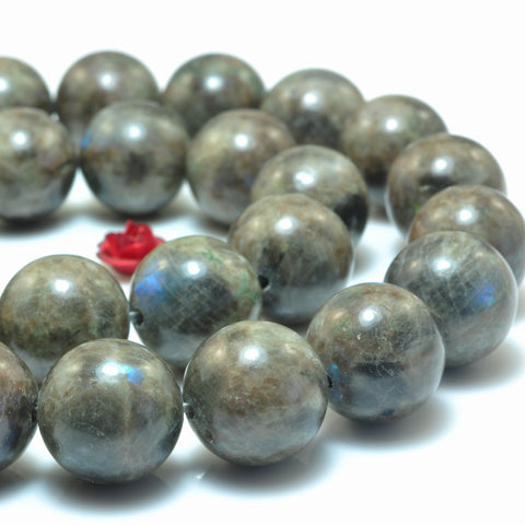 YesBeads Natural Rainbow Feldspar stone smooth round loose beads wholesale gemstone jewelry 6mm-12mm