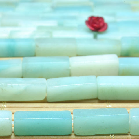 Natural Amazonite gemstone smooth rectangle cuboid beads for jewelry making diy bracelet necklacle