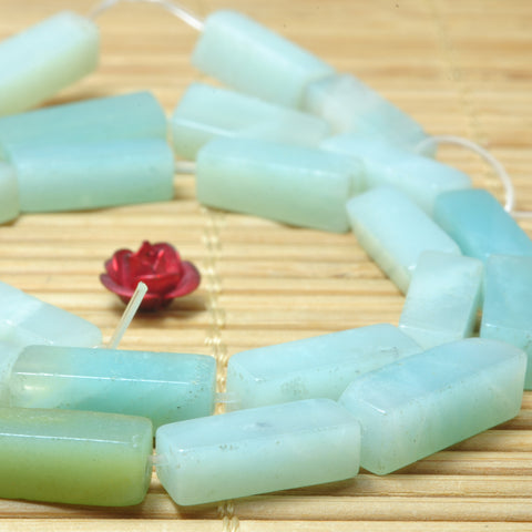 Natural Amazonite gemstone smooth rectangle cuboid beads for jewelry making diy bracelet necklacle