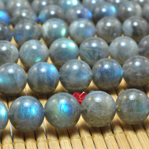 Natural Labradorite smooth round beads loose gemstones wholesale jewelry making diy design