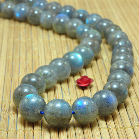 Natural Labradorite smooth round beads loose gemstones wholesale jewelry making diy design