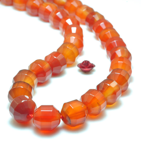 YesBeads Natural rainbow agate faceted double terminated point beads