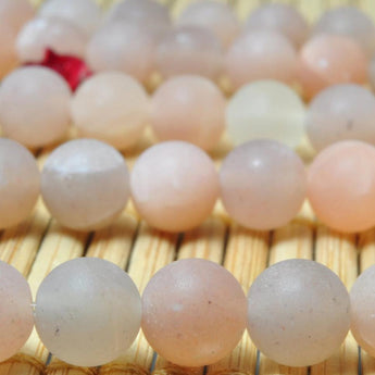 Natural New Sunstone matte round beads gemstone wholesale jewelry design bracelet necklace diy