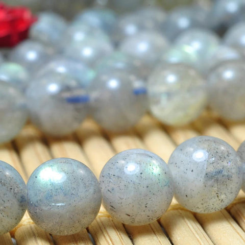 62 pcs of A Grade--Natural Labradorite smooth round beads in 6mm (4#)