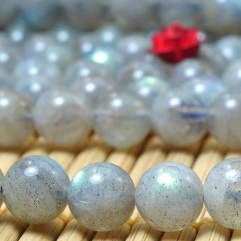 62 pcs of A Grade--Natural Labradorite smooth round beads in 6mm (4#)