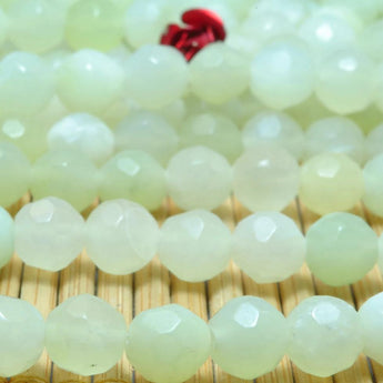 Natural New Jade faceted  round beads loose gemstone wholesale bracelet necklace diy semi precious stone