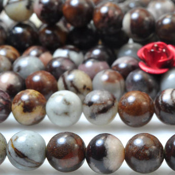 62 pcs of Outback Jasper smooth Round beads in 6mm