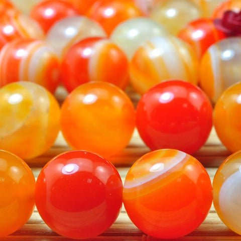38 pcs of  Natural  Rainbow Agate Smooth round beads in 10mm