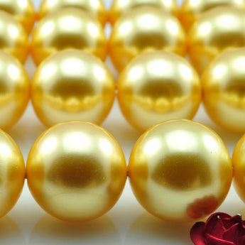 33 pcs of solid color Shell Pearl smooth round beads in 12mm,SP1203S