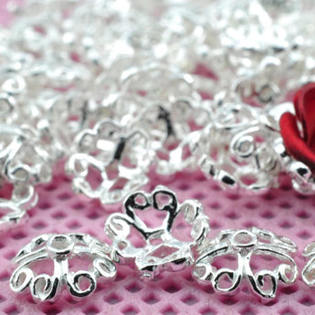 YesBeads 925 Sterling silver Flower Star Spacer beads wholesale findings diy jewelry making stuff