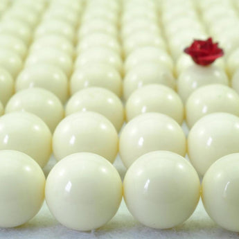 37 pcs of Chinese Turquoise smooth round beads in 10mm