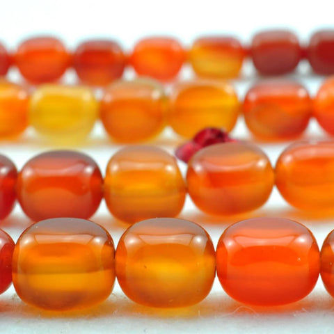 YesBeads 15 inches of Rainbow Agate smooth nugget beads in 6X7-6x8mm