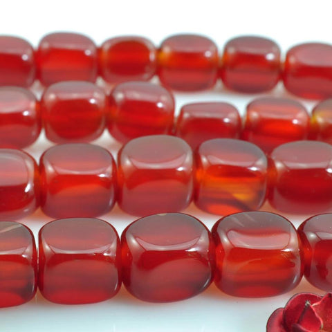 YesBeads 15 inches of Natural Carnelian smooth nugget beads in 6mm X 6-7mm