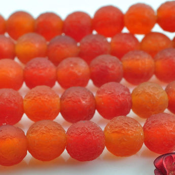 62 pcs of Matte Agate round beads in 6mm