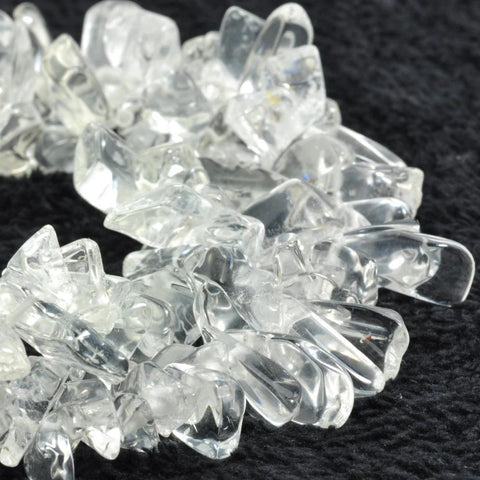 35 inch  A A  Grade Natural Rock Crystal quartz  smooth chip beads in 10mm-20mm
