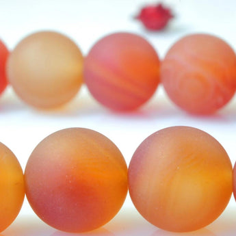 37 pcs of Natural Rainbow Agate matte round beads in 10mm