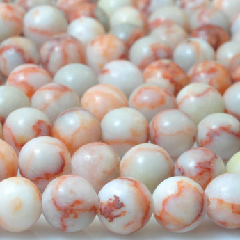 61 pcs of Natural Banded Jasper smooth round beads in 6mm