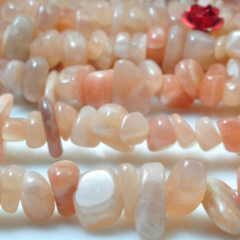 YesBeads Natural Sunstone smooth chip beads gemstone wholesale jewelry design 15''